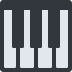 🎹 musical keyboard display on Twitter