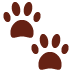 🐾 paw prints display on Twitter