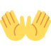 👐 open hands display on Twitter