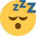 😴 sleeping face display on Twitter