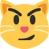 😼 cat with wry smile display on Twitter