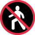 🚷 no pedestrians display on Twitter