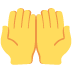 🤲 palms up together display on Twitter