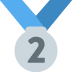 🥈 2nd place medal display on Twitter