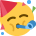 🥳 partying face display on Twitter