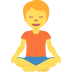 🧘 person in lotus position display on Twitter