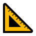 📐 triangular ruler display on Windows