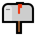 📫 closed mailbox with raised flag display on Windows