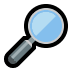 🔎 magnifying glass tilted right display on Windows