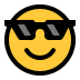 😎 smiling face with sunglasses display on Windows