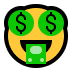 🤑 money-mouth face display on Windows